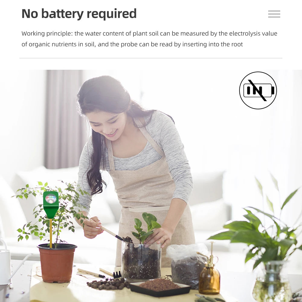 Mini Soil Moisture Meter — Plant Health Monitor