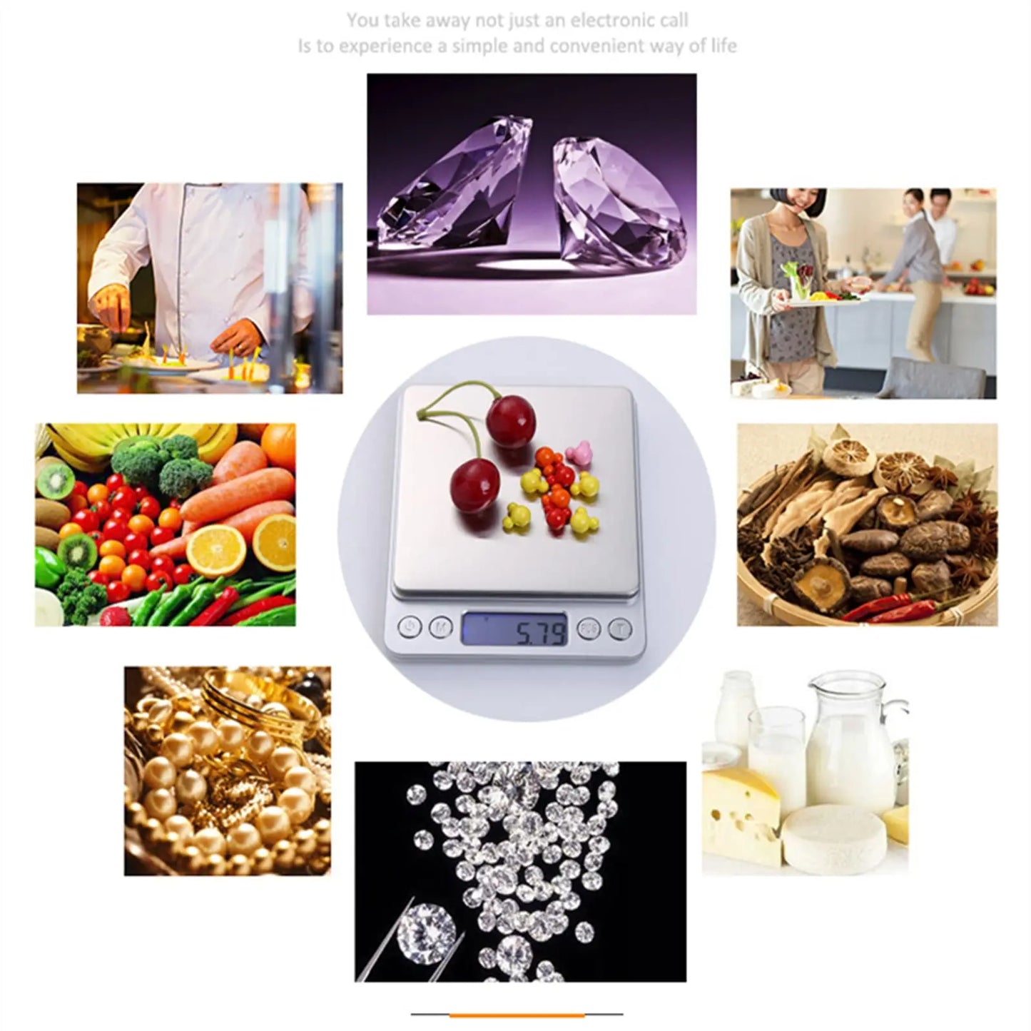 Digital Kitchen Scale 3000g — Precise & Slim