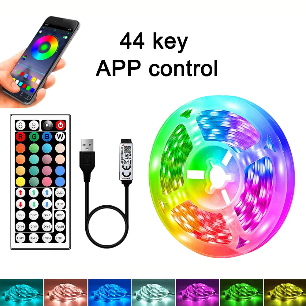 LED Strip Lights 1-40M — RGB Color Changing with Remote