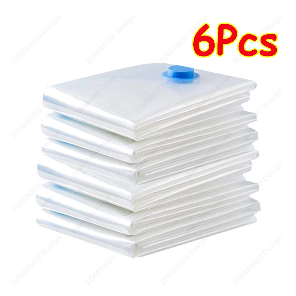 Reusable Vacuum Storage Sealing Bags — Space Saving Set