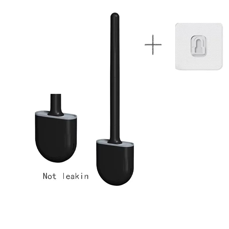 Hanging Silicone Toilet Brush — Hygienic & Modern Design