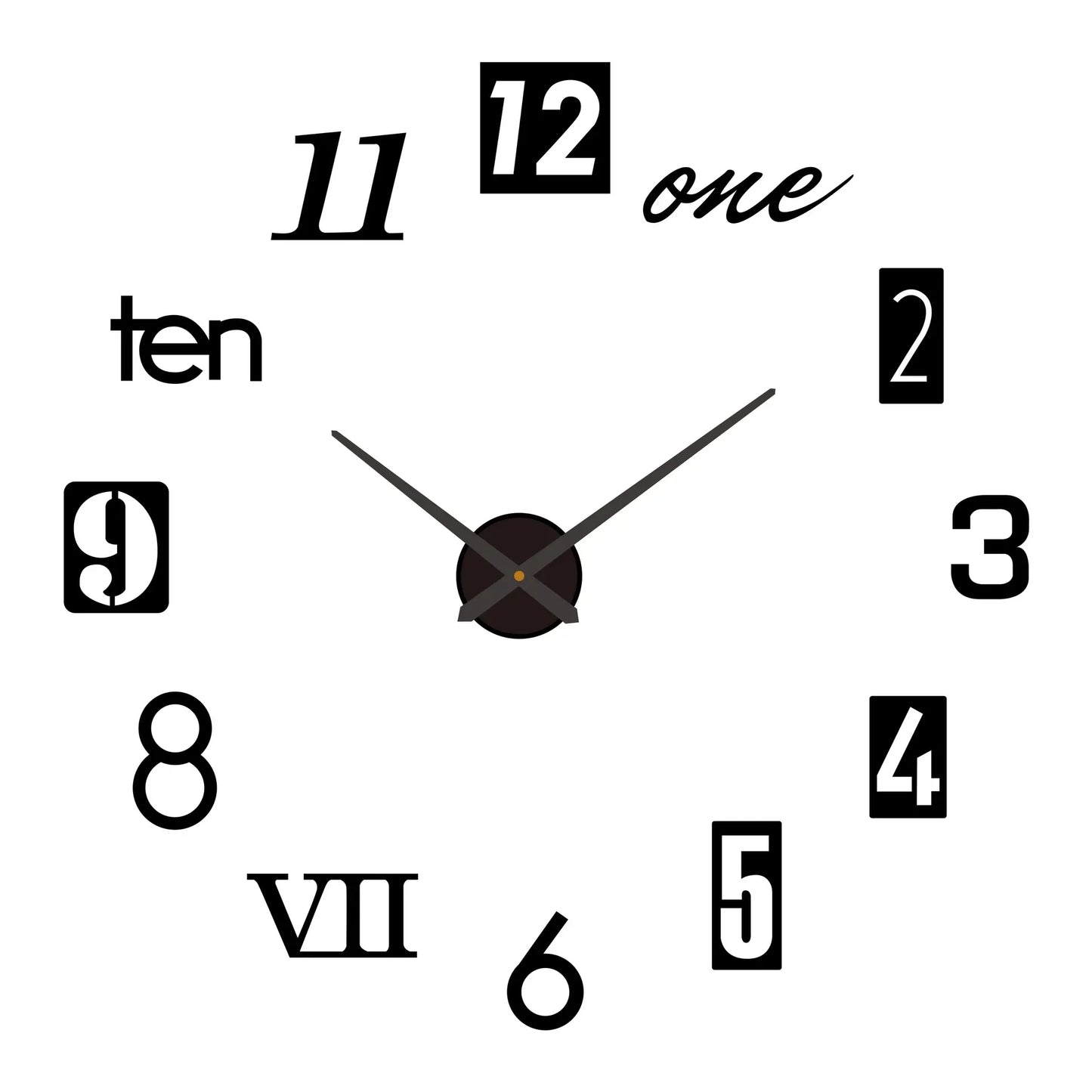 Modern Large Wall Clock — Silent & Stylish Home Decor