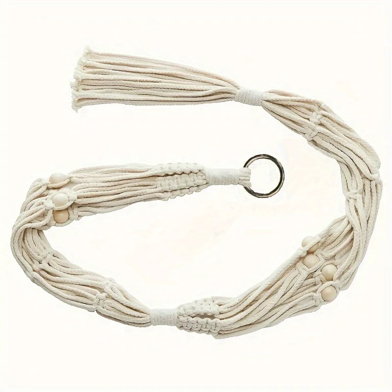 Macrame Double Plant Pendant Hanger — Boho Wall Decor