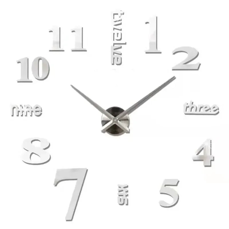 Modern Large Wall Clock — Silent & Stylish Home Decor