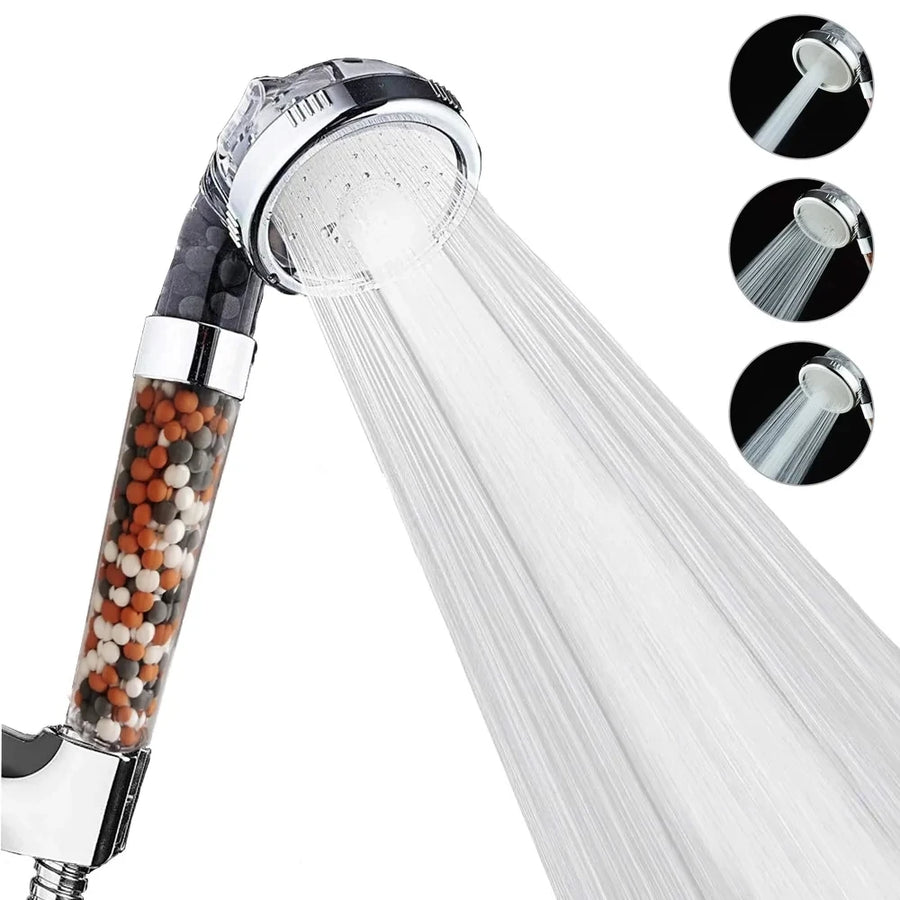 High Pressure SPA Shower Head — 3 Functions Rainfall