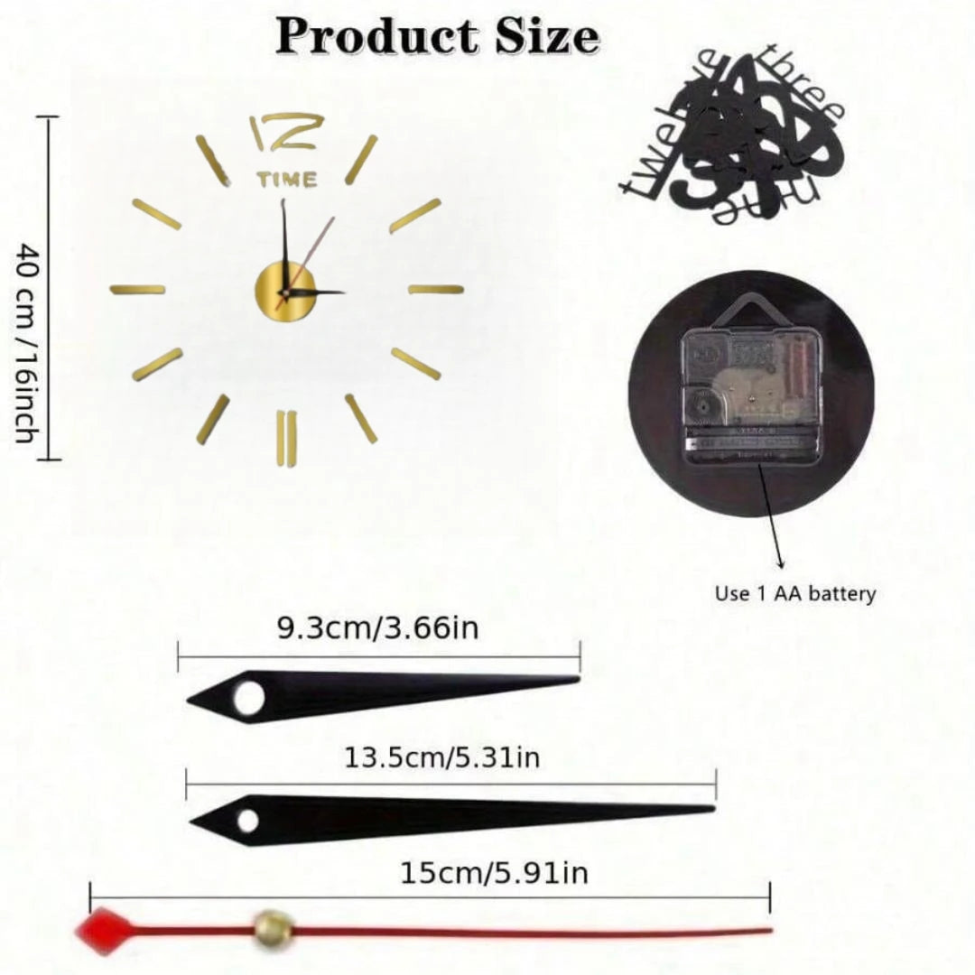Modern Large Wall Clock — Silent & Stylish Home Decor