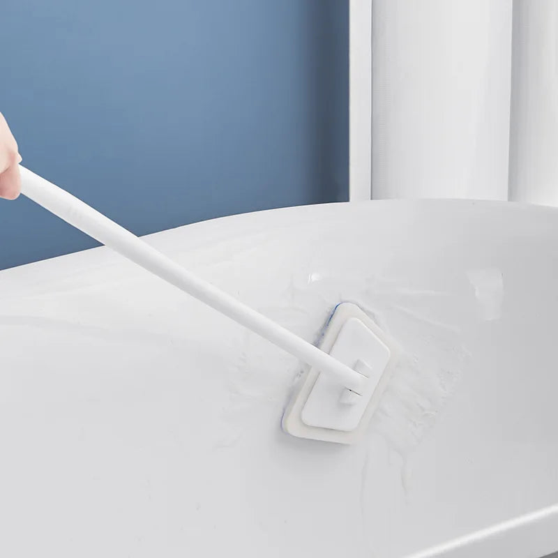 Bathroom Sponge Cleaning Brush — Scrub & Wipe in One