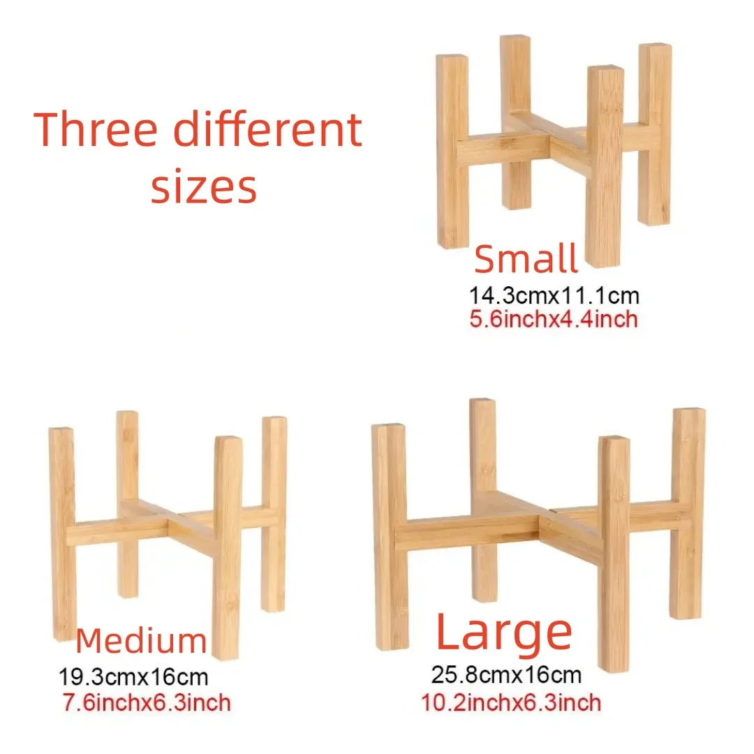 Natural Bamboo Plant Stand — Elegant Multi-Tier Display