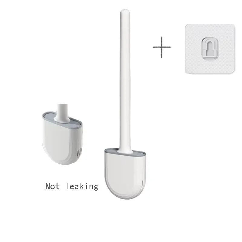 Hanging Silicone Toilet Brush — Hygienic & Modern Design