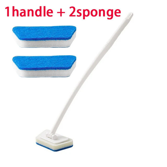 Bathroom Sponge Cleaning Brush — Scrub & Wipe in One