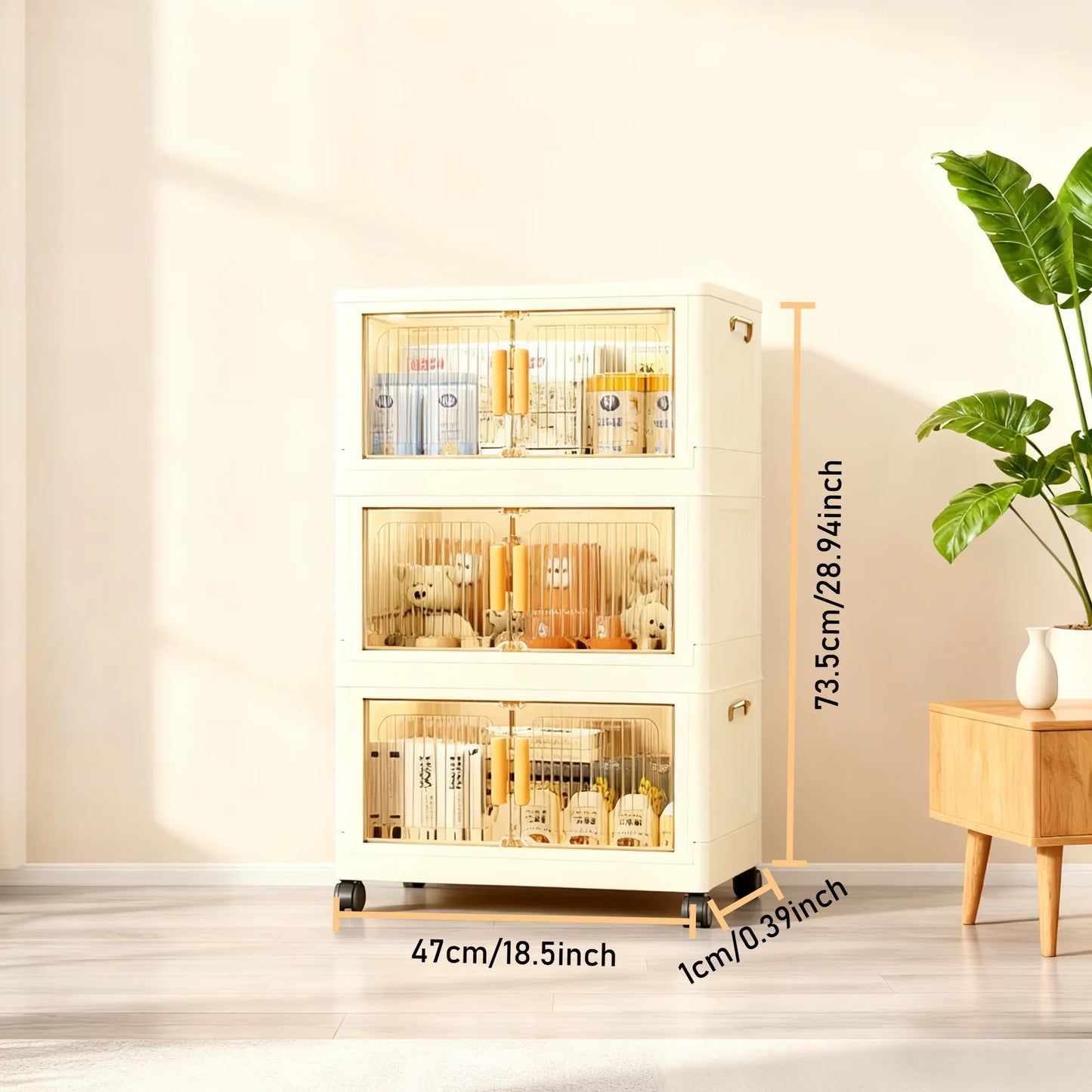 Foldable Multi-Tier Cabinet Organizer — 3/4/5 Tier