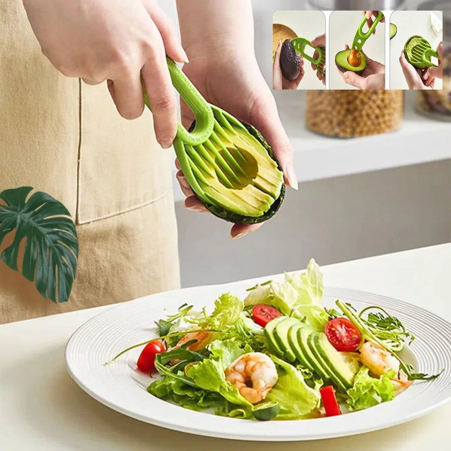 3-in-1 Avocado Slicer & Pitter Tool