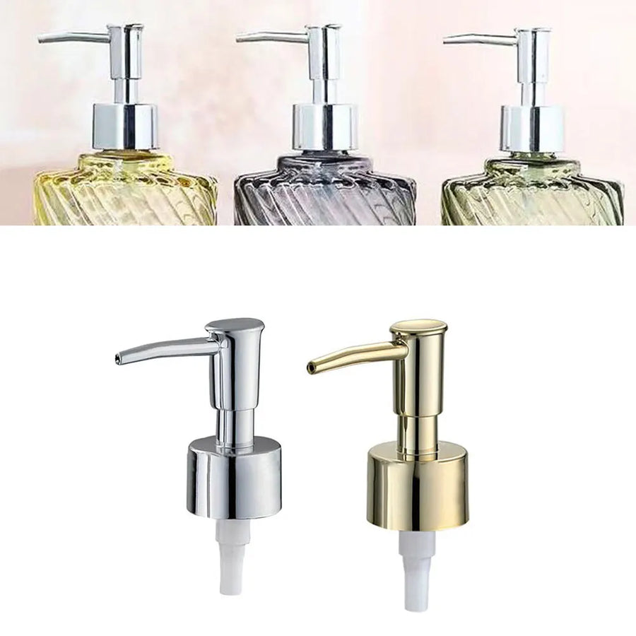 Gold Soap Dispenser Set — 28 Teeth Luxury Bathroom Accessory