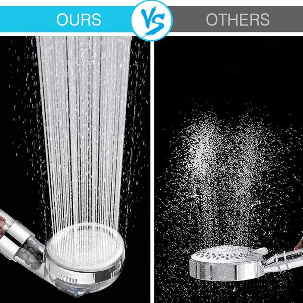 High Pressure SPA Shower Head — 3 Functions Rainfall