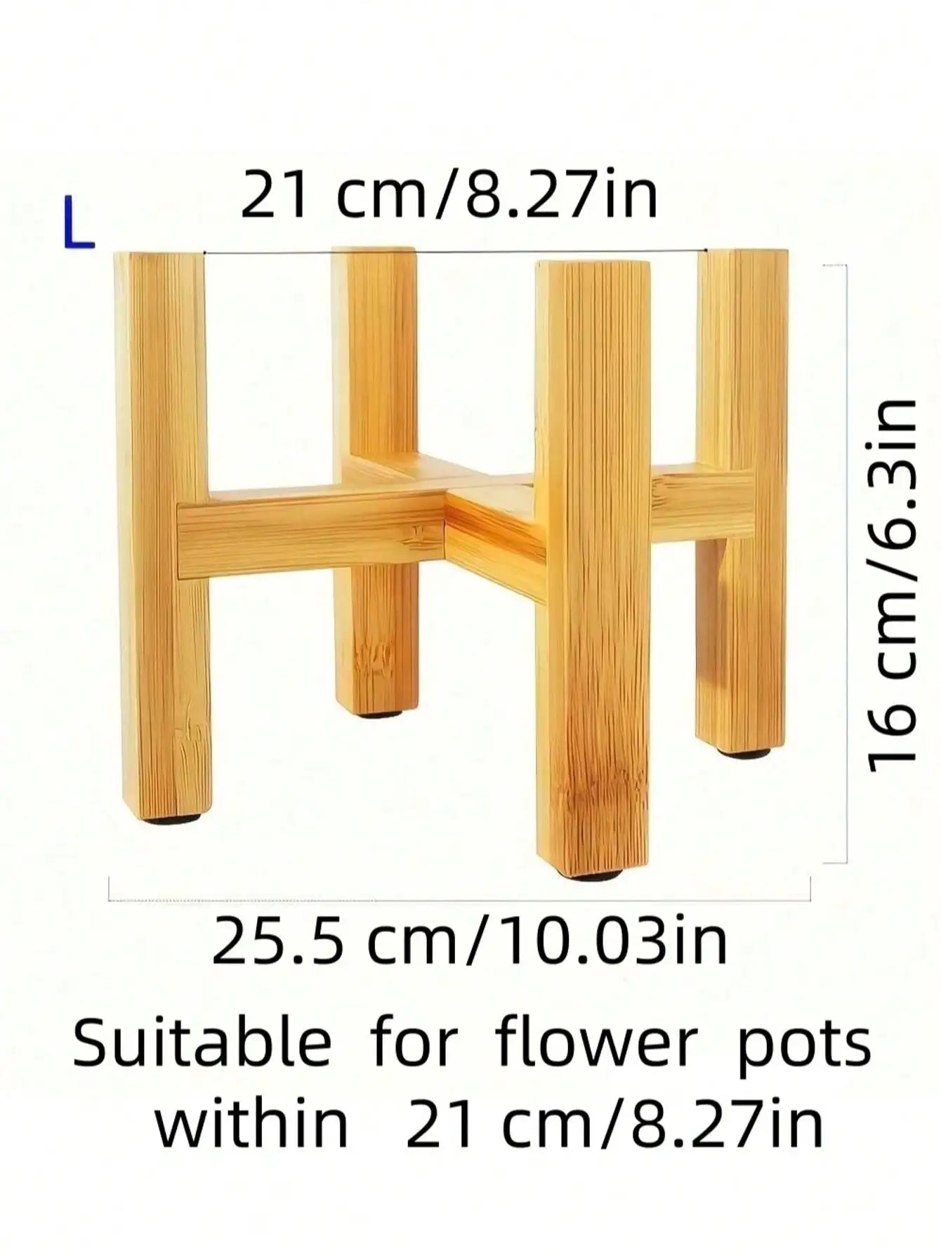 Natural Bamboo Plant Stand — Elegant Multi-Tier Display
