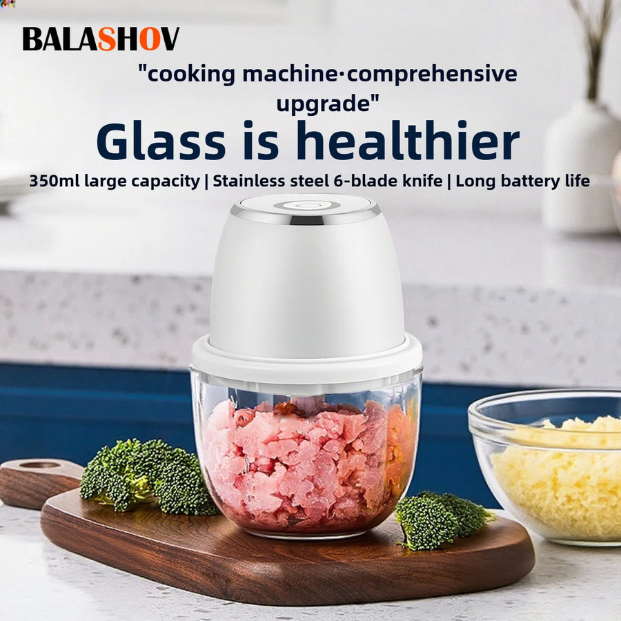 Electric Meat Grinder 350ML — Fast & Powerful