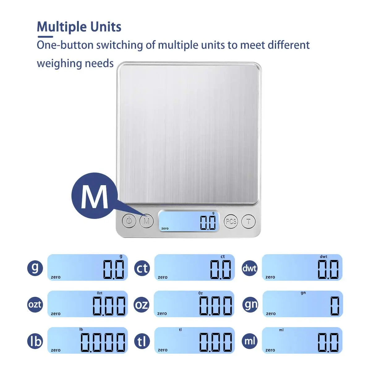Digital Kitchen Scale 3000g — Precise & Slim