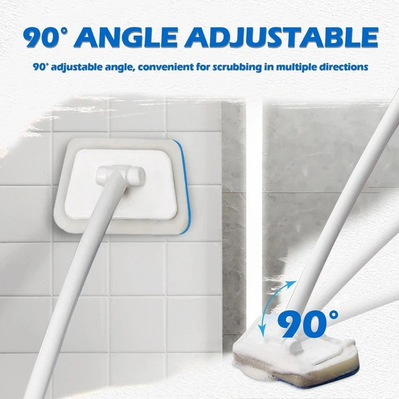 Bathroom Sponge Cleaning Brush — Scrub & Wipe in One