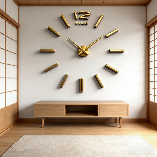 Modern Large Wall Clock — Silent & Stylish Home Decor