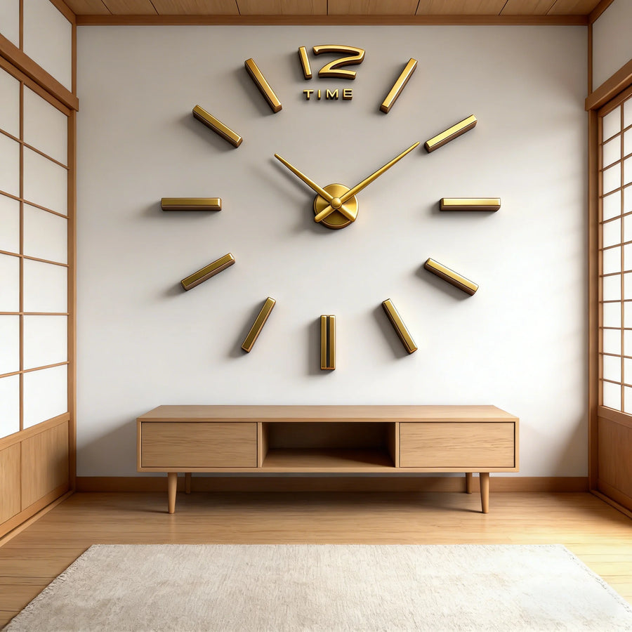 Modern Large Wall Clock — Silent & Stylish Home Decor