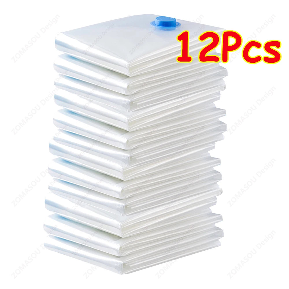 Reusable Vacuum Storage Sealing Bags — Space Saving Set
