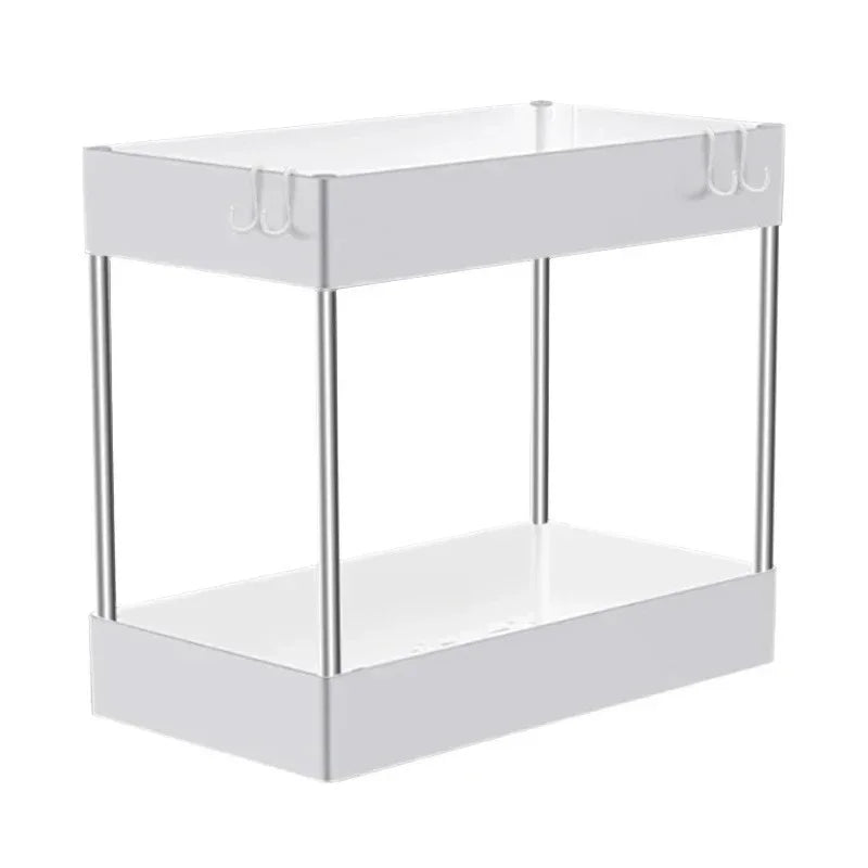 Under-Sink Storage Organizer — 2-Tier Space Saver