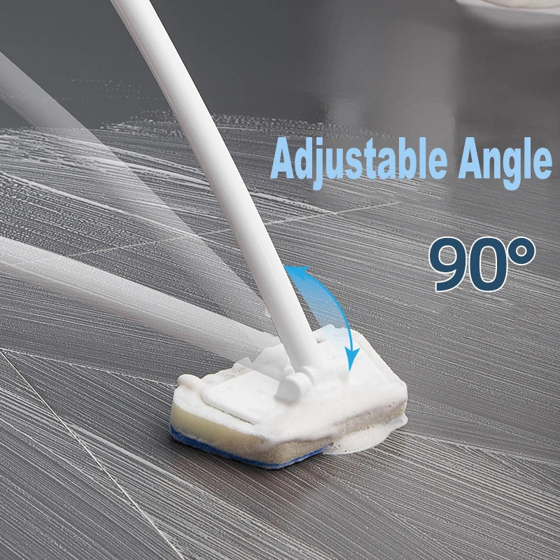 Bathroom Sponge Cleaning Brush — Scrub & Wipe in One