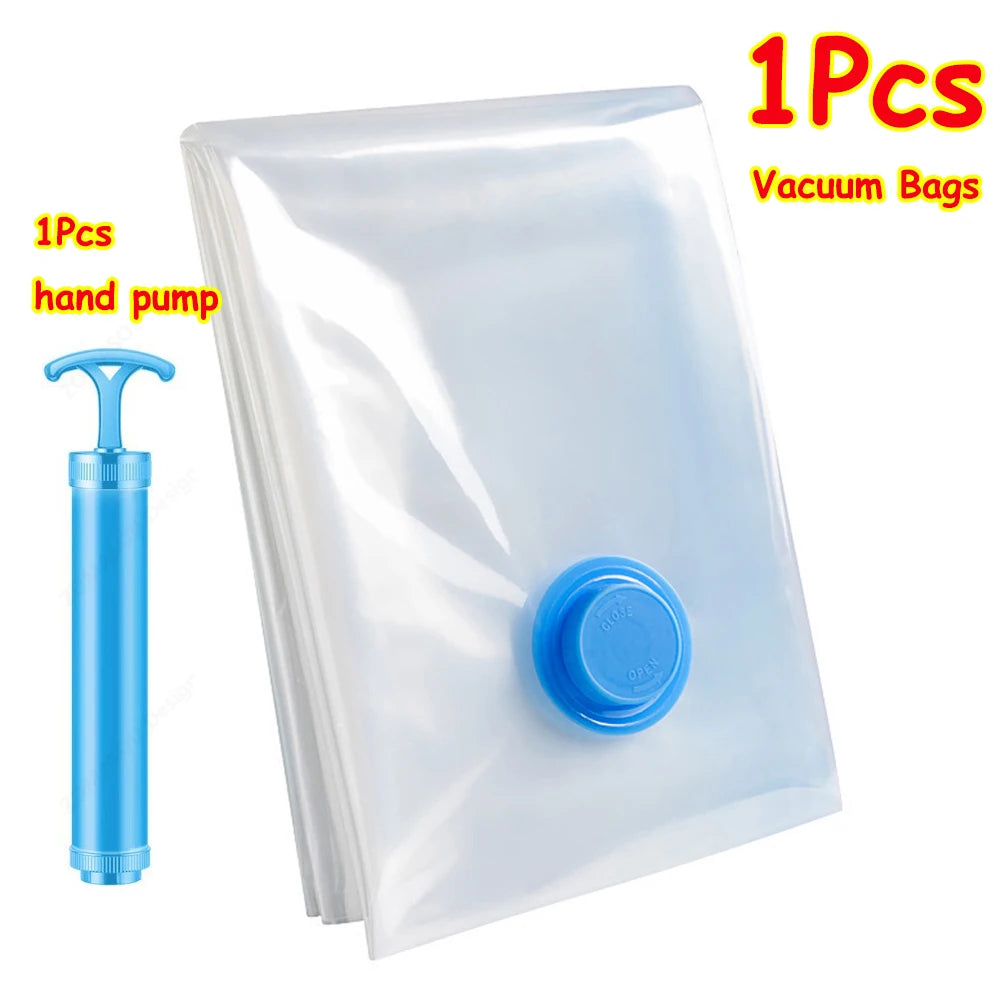 Reusable Vacuum Storage Sealing Bags — Space Saving Set