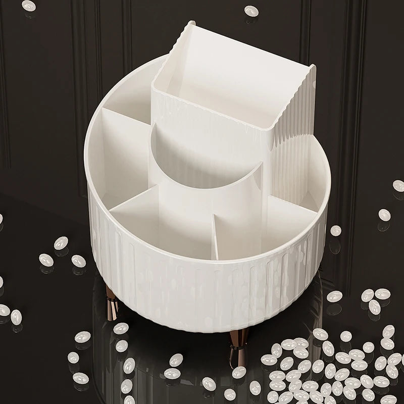 360° Rotating Makeup Organizer — Large Capacity