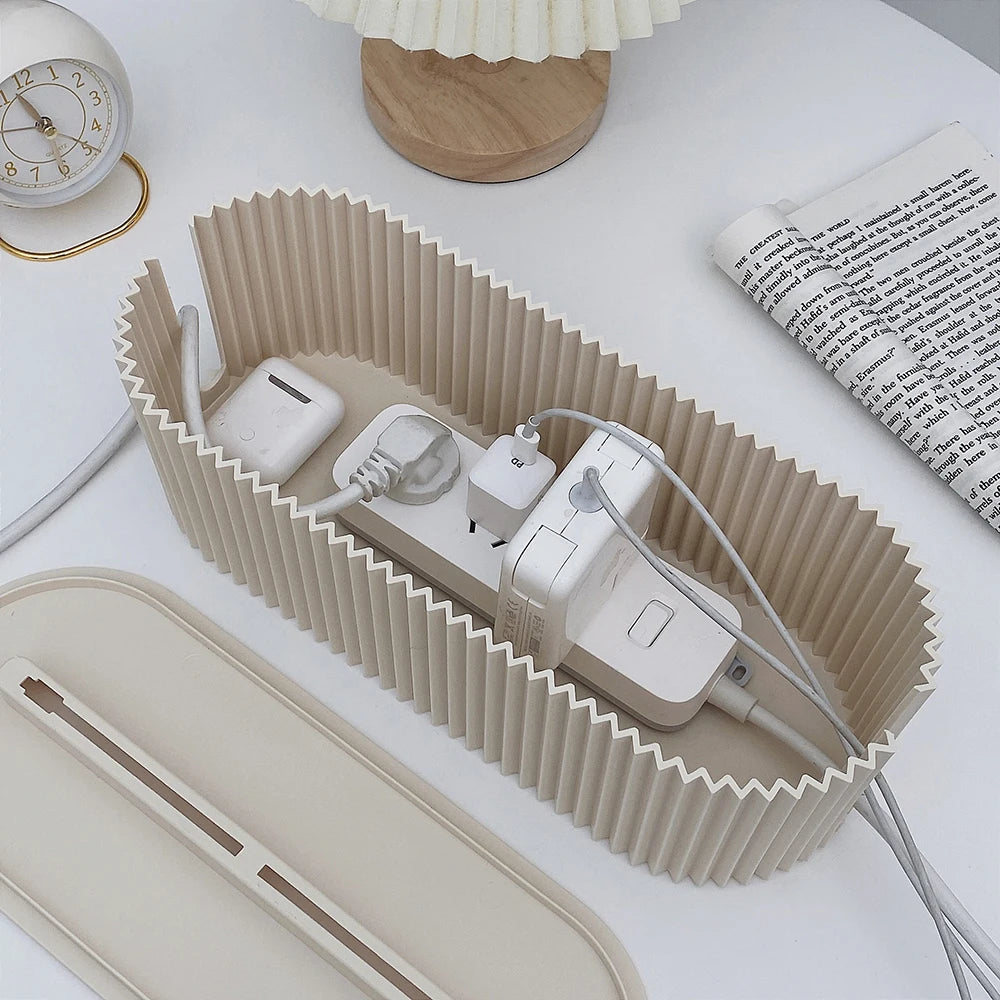 Cable Management Box — Hide Wires & Power Strips Neatly