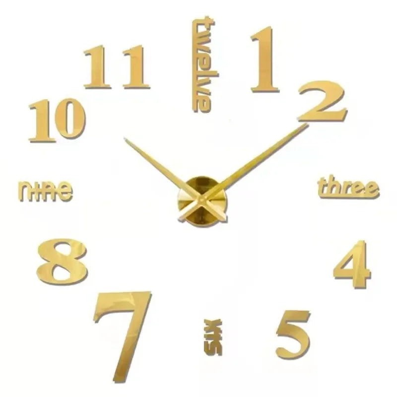 Modern Large Wall Clock — Silent & Stylish Home Decor