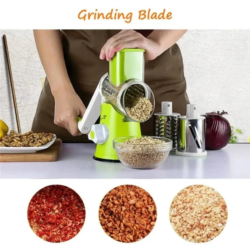 Manual Rotary Cheese Grater — Fast & Easy
