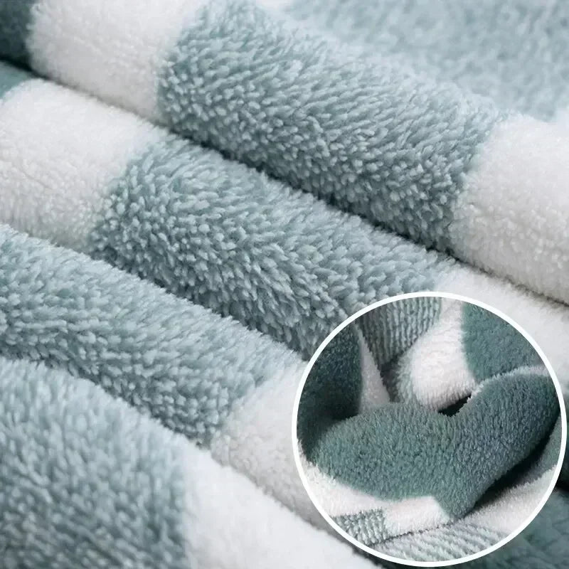 Premium Striped Towel Set — Soft, Thick & Absorbent