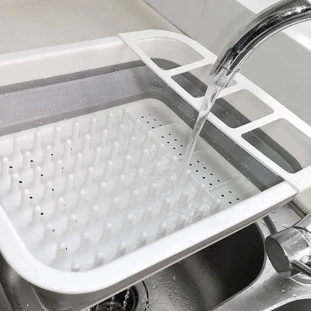 Foldable Dish Drying Rack — Space-Saving Kitchen Storage