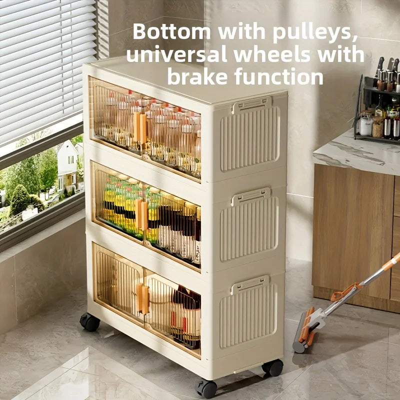 Foldable Multi-Tier Cabinet Organizer — 3/4/5 Tier