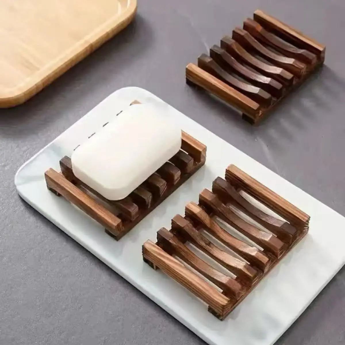 Natural Bamboo Soap Dish — Eco-Friendly Bathroom Accessory