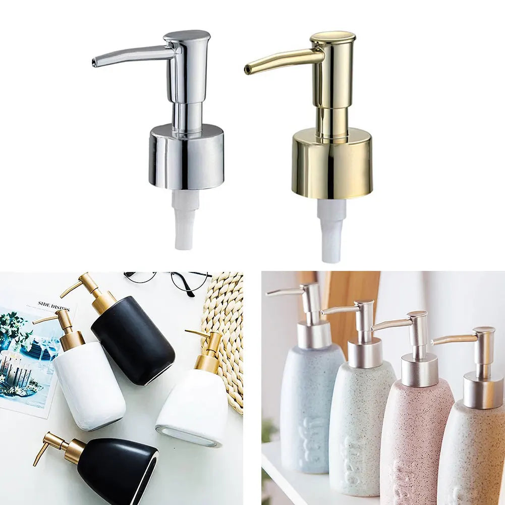 Gold Soap Dispenser Set — 28 Teeth Luxury Bathroom Accessory