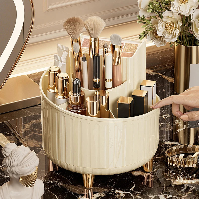 360° Rotating Makeup Organizer — Large Capacity