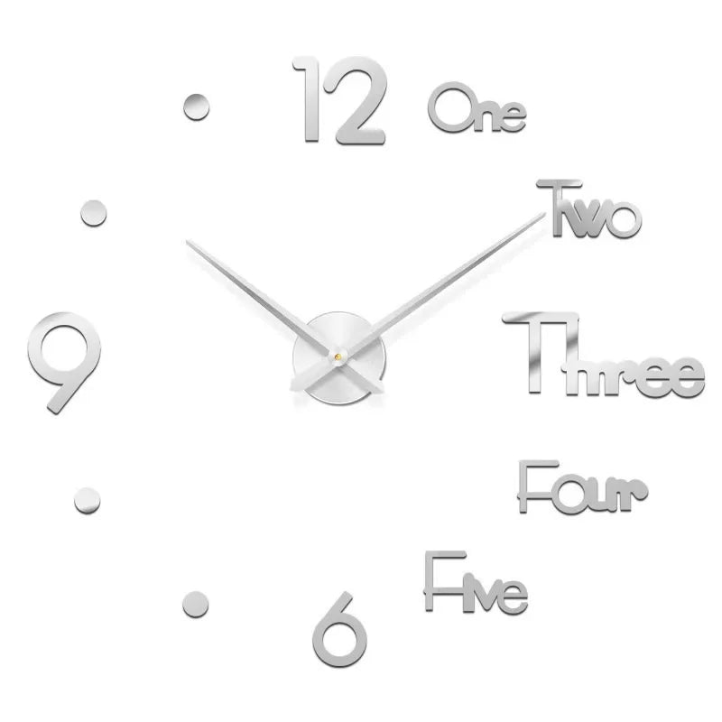 Modern Large Wall Clock — Silent & Stylish Home Decor