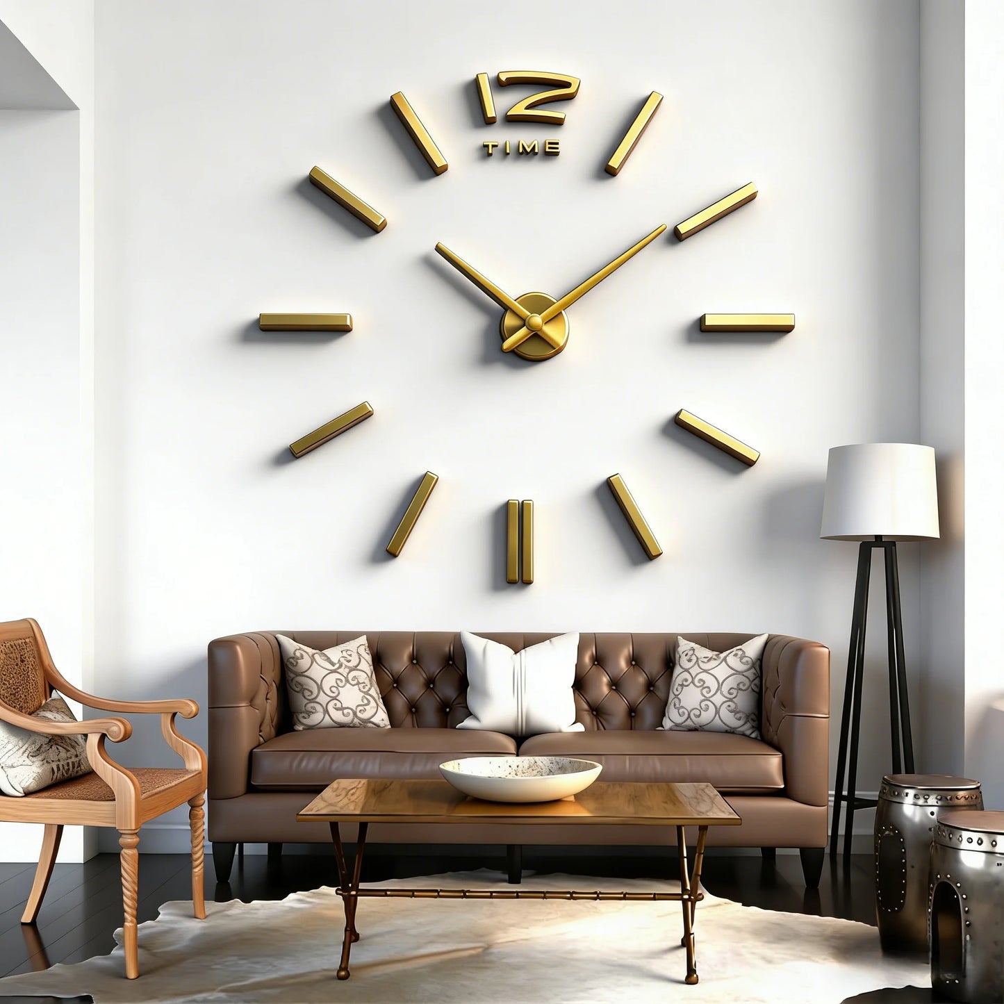 Modern Large Wall Clock — Silent & Stylish Home Decor