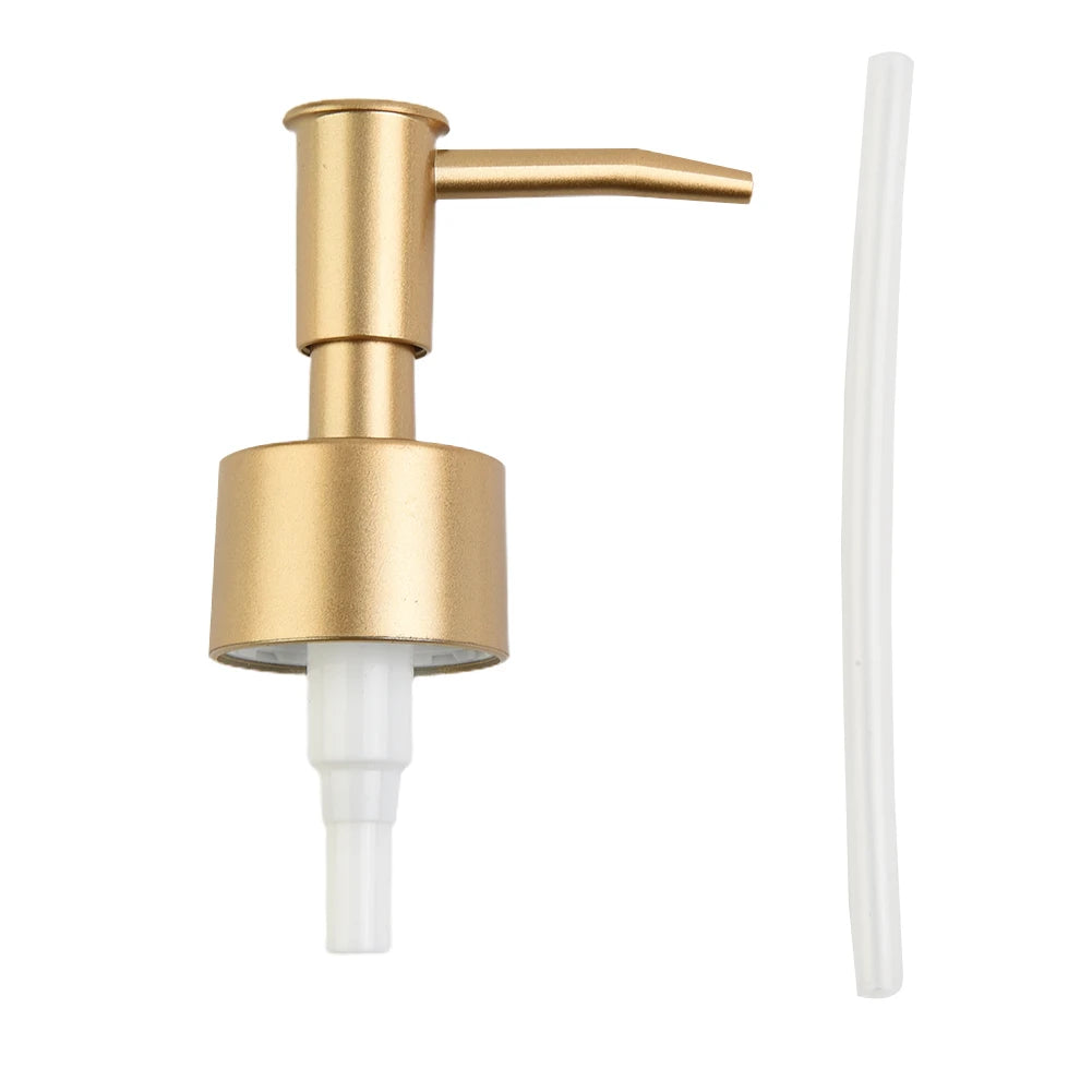 Gold Soap Dispenser Set — 28 Teeth Luxury Bathroom Accessory