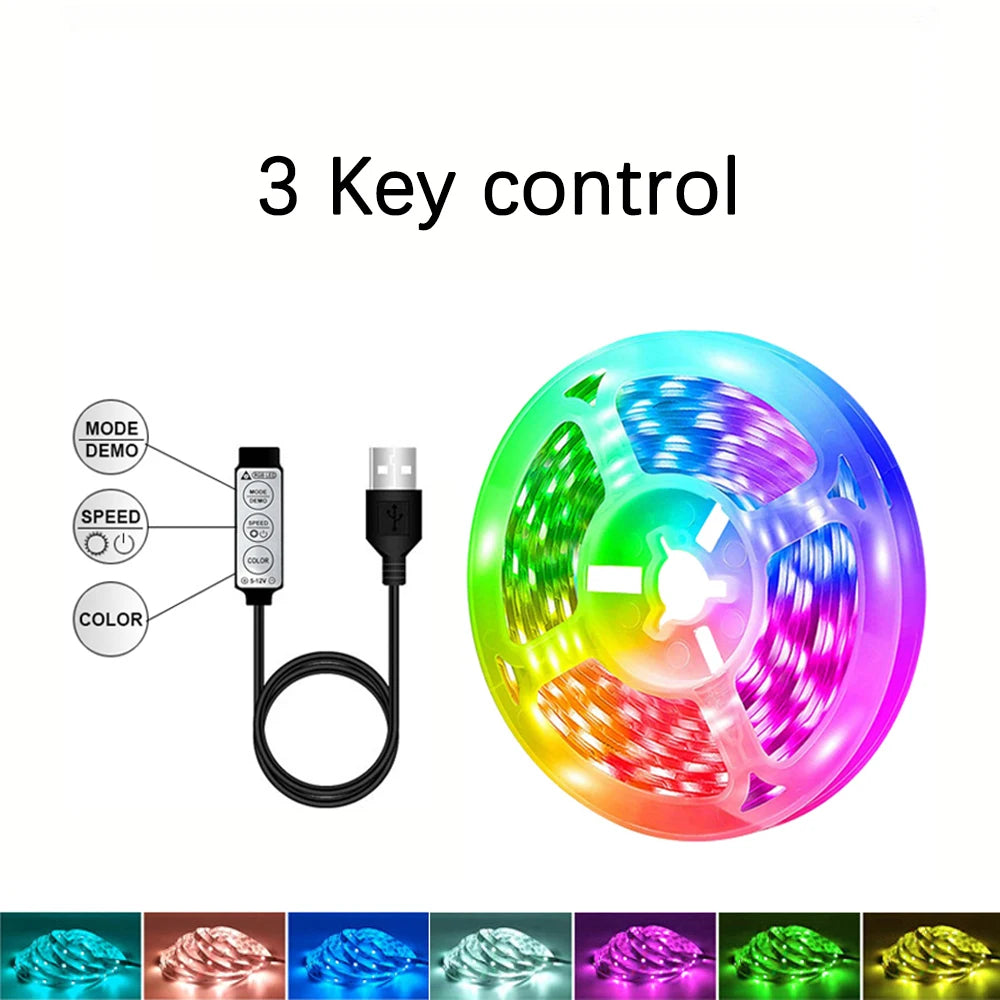 LED Strip Lights 1-40M — RGB Color Changing with Remote