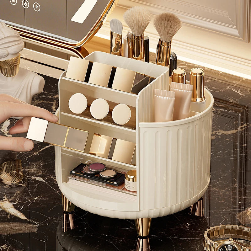 360° Rotating Makeup Organizer — Large Capacity