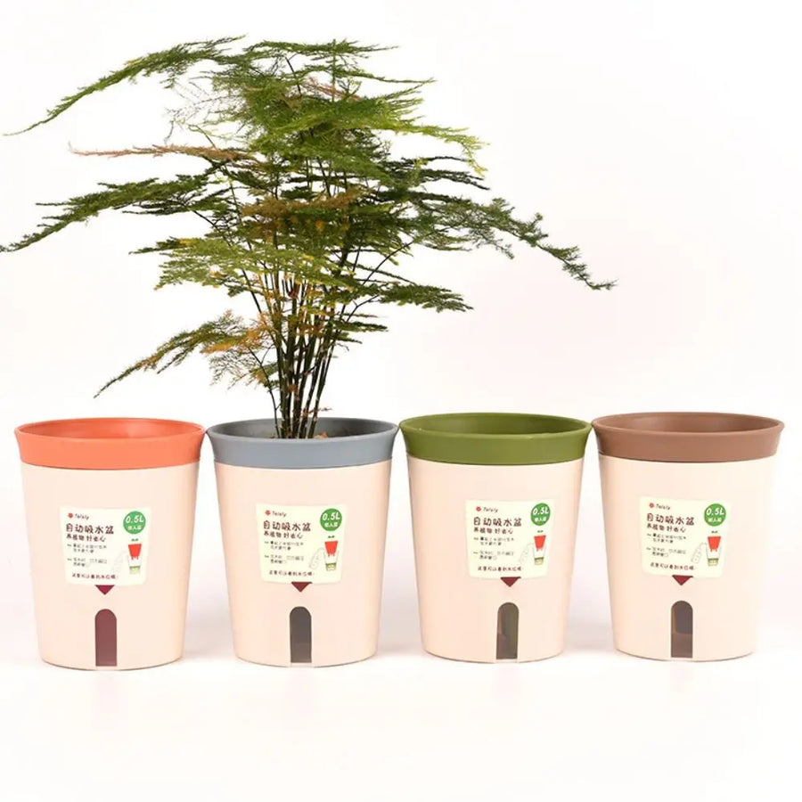 Self-Watering Planter — Lazy Hydroponic Flower Pot