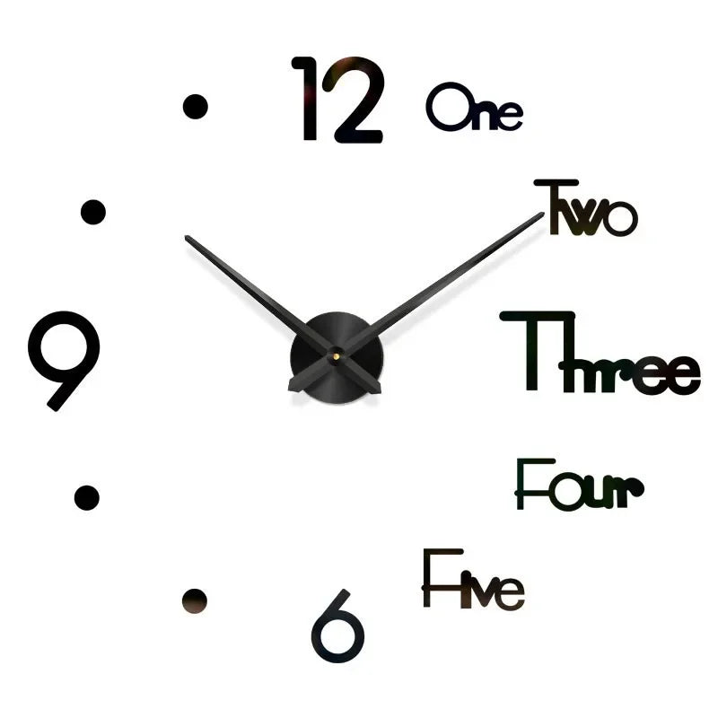 Modern Large Wall Clock — Silent & Stylish Home Decor