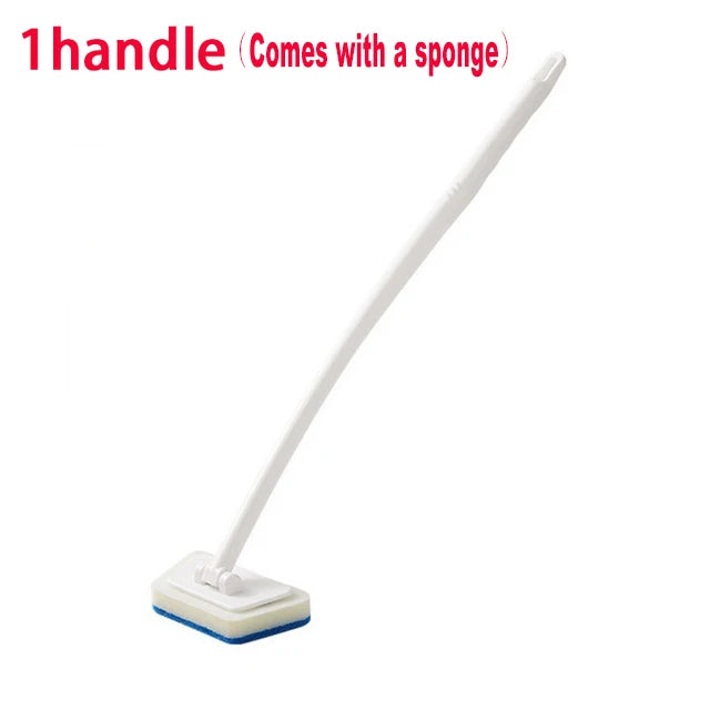 Bathroom Sponge Cleaning Brush — Scrub & Wipe in One