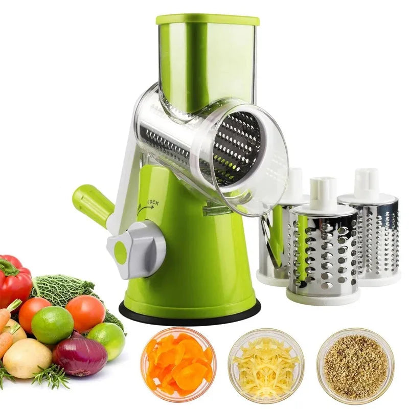 Manual Rotary Cheese Grater — Fast & Easy