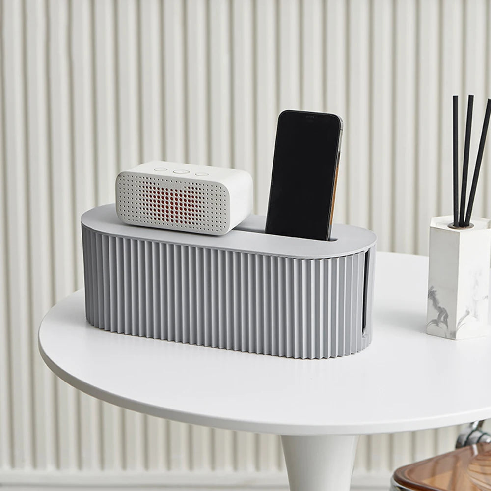 Cable Management Box — Hide Wires & Power Strips Neatly