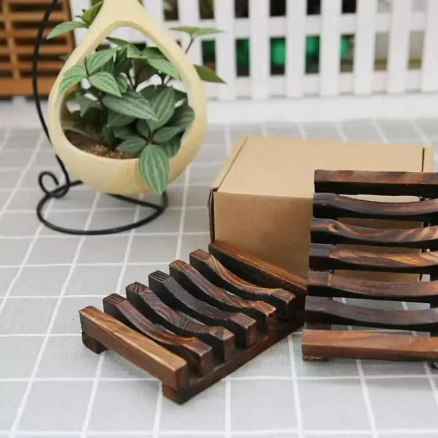 Natural Bamboo Soap Dish — Eco-Friendly Bathroom Accessory