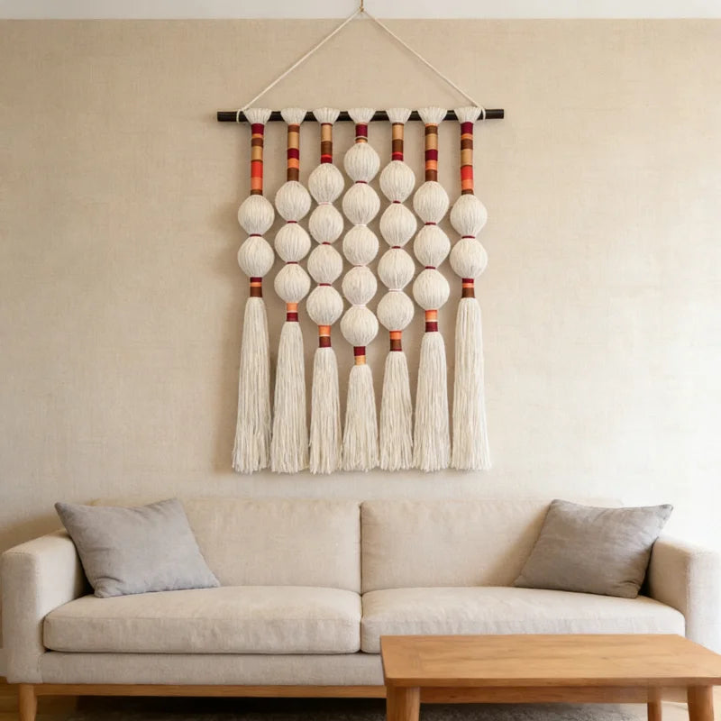 Large Macrame Wall Hanging — Handmade Boho Home Decor